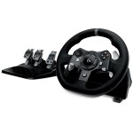 Волан, Logitech G920 Driving Force Racing Wheel, Xbox One, PC, 900° Rotation, Dual Motor Force Feedback, Adjustable Pedals, Leather