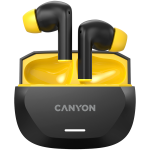 Слушалки CANYON headset HEXAGON 7 TWS ANC+ENC Wireless Charge, CNS-TWS7BY