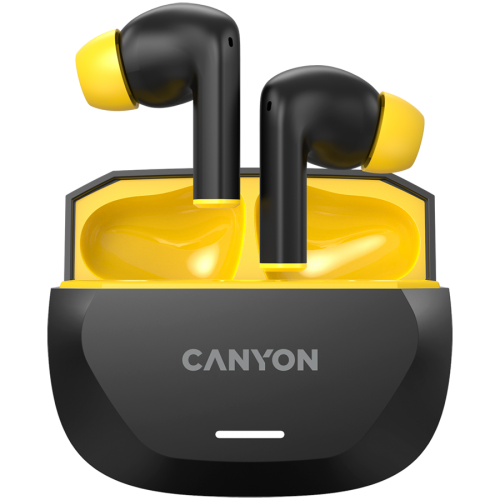 Слушалки CANYON headset HEXAGON 7 TWS ANC+ENC Wireless Charge, CNS-TWS7BY Слушалки CANYON headset HEXAGON 7 TWS ANC+ENC Wireless Charge, CNS-TWS7BY