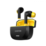 Слушалки CANYON headset HEXAGON 7 TWS ANC+ENC Wireless Charge, CNS-TWS7BY Слушалки CANYON headset HEXAGON 7 TWS ANC+ENC Wireless Charge, CNS-TWS7BY