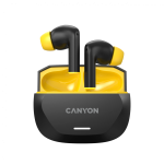 Слушалки CANYON headset HEXAGON 7 TWS ANC+ENC Wireless Charge, CNS-TWS7BY Слушалки CANYON headset HEXAGON 7 TWS ANC+ENC Wireless Charge, CNS-TWS7BY