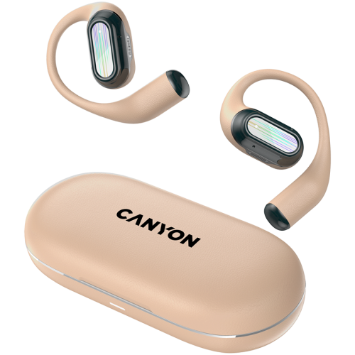 Слушалки CANYON headset OnFlow 12 OWS ENC Beige Слушалки CANYON headset OnFlow 12 OWS ENC Beige