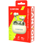 Слушалки CANYON headset OnGo TWS-10 ANC+ENC Beige Слушалки CANYON headset OnGo TWS-10 ANC+ENC Beige