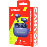Слушалки CANYON headset OnGo TWS-10 ANC+ENC Purple, CNS-TWS10PL Слушалки CANYON headset OnGo TWS-10 ANC+ENC Purple, CNS-TWS10PL