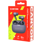 Слушалки CANYON headset OnGo TWS-10 ANC+ENC Purple, CNS-TWS10PL Слушалки CANYON headset OnGo TWS-10 ANC+ENC Purple, CNS-TWS10PL