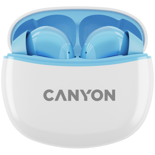Слушалки CANYON headset TWS-5 Blue, CNS-TWS5BL