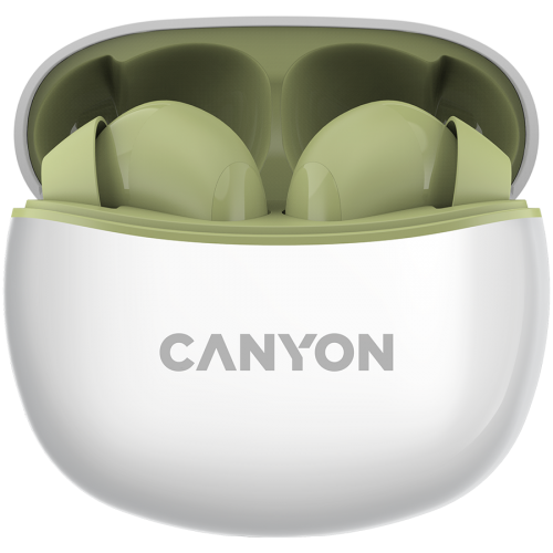 Слушалки CANYON headset TWS-5 Green Слушалки CANYON headset TWS-5 Green