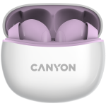 Слушалки CANYON headset TWS-5 Purple