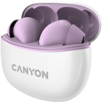 Слушалки CANYON headset TWS-5 Purple