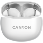 Слушалки CANYON headset TWS-5 White