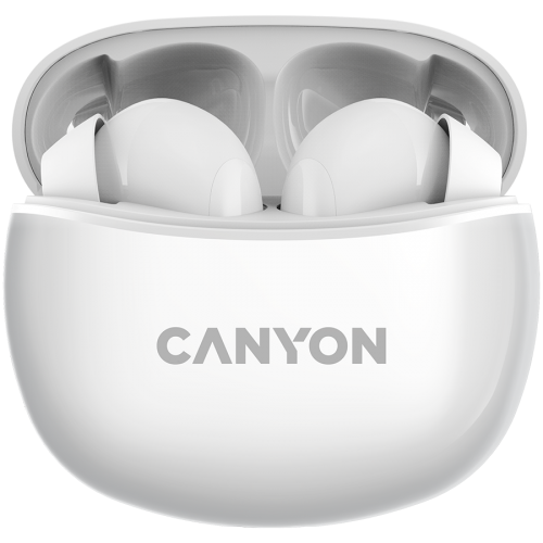 Слушалки CANYON headset TWS-5 White