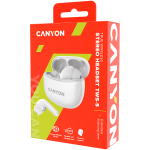 Слушалки CANYON headset TWS-5 White
