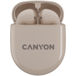 Слушалки CANYON headset TWS-6 Beige