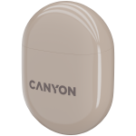 Слушалки CANYON headset TWS-6 Beige