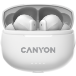 Слушалки CANYON headset TWS-8  ENC White