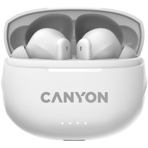 Слушалки CANYON headset TWS-8  ENC White