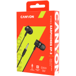 Слушалки CANYON Stereo earphones with microphone, 1.2M, dark gray Слушалки CANYON Stereo earphones with microphone, 1.2M, dark gray