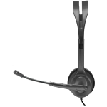 LOGITECH H111 Corded Stereo Headset - BLACK - 3.5 MM