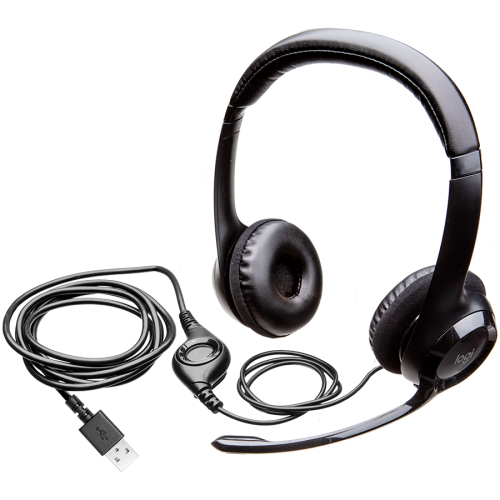 LOGITECH H390 Corded Headset - BLACK - USB LOGITECH H390 Corded Headset - BLACK - USB