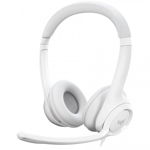 Слушалки LOGITECH H390 Corded Headset - OFFWHITE - USB, 981-001286