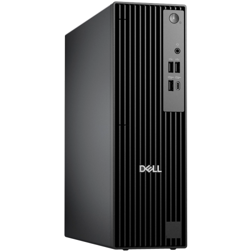 Персонален компютър Dell Pro Slim (QCS1250), Intel Core i3 14100 (4C, up to 4.7GHz), 8GB (1x8GB) DDR5, 512GB M.2 SSD, Integrated Intel Graphics, BG KBD, Mouse, Ubuntu, 3Y ProSupport