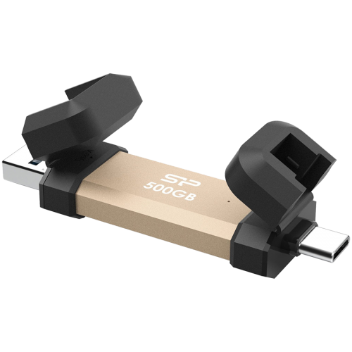 Външен диск Silicon Power UC3S72 500GB, USB3.2 Gen2,DS72,Gold SP500GBUC3S72VPG