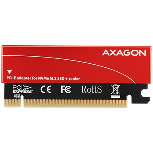Адаптер с охладител AXAGON PCEM2-S PCI-E 3.0 16x - M.2 SSD NVMe, up to 80mm SSD, low profile, cooler Адаптер с охладител AXAGON PCEM2-S PCI-E 3.0 16x - M.2 SSD NVMe, up to 80mm SSD, low profile, cooler