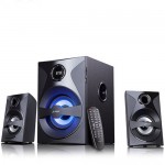 Колонки F&D F380X 2.1 Multimedia Speakers, 54W RMS (13Wx2+28W), 2x3'' Satellites + 5.25'' Subwoofer, BT 5.0/NFC/AUX/USB/FM/SD card reader