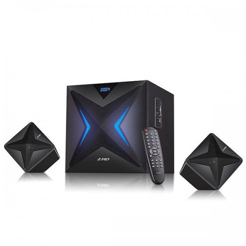 F&D F550X 2.1 Multimedia Speakers, 56W RMS (14Wx2+28W), 2x3'' Satellites + 6.5'' Subwoofer, BT 5.0/NFC/AUX/USB/FM/SD card reader/Multi-color LED/LED Display/Remote Control/Wooden/Black F&D F550X 2.1 Multimedia Speakers, 56W RMS (14Wx2+28W), 2x3'' Satellites + 6.5'' Subwoofer, BT 5.0/NFC/AUX/USB/FM/SD card reader/Multi-color LED/LED Display/Remote Control/Wooden/Black