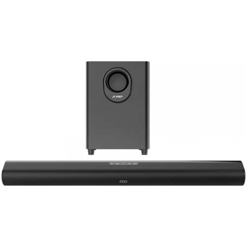 Колонки F&D HT-350 2.1 Wireless Soundbar with Subwoofer, 110W RMS (20Wx2+70W), BT 5.3/Optical/AUX/HDMI/USB/LED Display