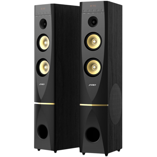 Тонколони F&D T-88X 2.0 Floorstanding Speakers, 300W RMS (150x2), BT 4.2/Microphone included/Wooden/Black Тонколони F&D T-88X 2.0 Floorstanding Speakers, 300W RMS (150x2), BT 4.2/Microphone included/Wooden/Black