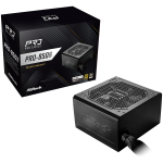 Захранване Asrock PRO-850G, 850W, 80 Plus GOLD, Non Modular PSU, 1x EPS 12V, 120 mm Fan, ATX 3.1, 3Y warranty
