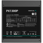 Захранване DeepCool PX1300-P, 1300W, 80 Plus PLATINUM, Fully Modular, Flat Black Cables, 135mm FDB Fan, Fluid Dynamic Bearing Захранване DeepCool PX1300-P, 1300W, 80 Plus PLATINUM, Fully Modular, Flat Black Cables, 135mm FDB Fan, Fluid Dynamic Bearing