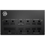 MSI MAG A750GL PCIE5, 750W, 80 Plus Gold, ATX Form Factor, 100~240 Vac Input Voltage, 47Hz ~ 63Hz Input Frequency, 120 mm Fan, 140 x 150 x 86mm, Active PFC, OCP, OVP, OPP, OTP, SCP, UVP, ATX, 2xEPS, 4XPCi-E, 8xSATA, 4xMOLEX, 1xFDD