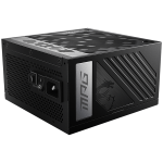 MSI MPG A1000G PCIE5, 1000W, 80 Plus Gold, ATX Form Factor, 100~240 Vac Input Voltage, 50Hz ~ 60Hz Input Frequency, 135 mm Fan, 150 x 150 x 86mm, Active PFC, OCP, OVP, OPP, OTP, SCP, UVP, ATX, 2xEPS, 7XPCi-E, 12xSATA, 4xMOLEX, 1xFDD MSI MPG A1000G PCIE5, 1000W, 80 Plus Gold, ATX Form Factor, 100~240 Vac Input Voltage, 50Hz ~ 60Hz Input Frequency, 135 mm Fan, 150 x 150 x 86mm, Active PFC, OCP, OVP, OPP, OTP, SCP, UVP, ATX, 2xEPS, 7XPCi-E, 12xSATA, 4xMOLEX, 1xFDD