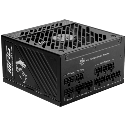 Захранване за компютър MSI MPG A850GS PCIE5 Power Supply 850W, 80 PLUS Gold, Dual PCIe 5.1 Cables, ATX 3.1, 135mm Fan Захранване за компютър MSI MPG A850GS PCIE5 Power Supply 850W, 80 PLUS Gold, Dual PCIe 5.1 Cables, ATX 3.1, 135mm Fan