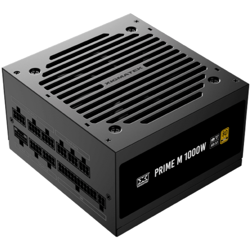 Захранване Xigmatek Prime M 1000W (80+Gold 230V EU, ATX3.1 & PCI-E 5.1, LLC D2D & APFC, 120mm Fan, Full Modular, EU Cord, Color Box)