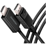 Кабел AXAGON RVD-HI20C2 DisplayPort - HDMI 2.0 cable 1.8m 4K/60Hz