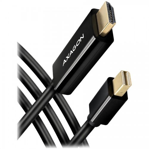 Кабел AXAGON RVDM-HI14C2 Mini DP > HDMI 1.4 cable 1.8m 4K/30Hz Кабел AXAGON RVDM-HI14C2 Mini DP > HDMI 1.4 cable 1.8m 4K/30Hz
