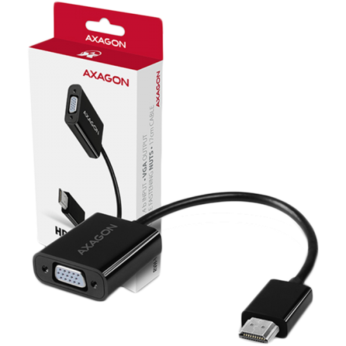 Адаптер AXAGON RVH-VGN, HDMI -> VGA Reduction / Adapter, FullHD