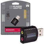 Външна звукова карта AXAGON ADA-17 USB2.0 - Stereo HQ Audio Mini Adapter 24bit 96kHz
