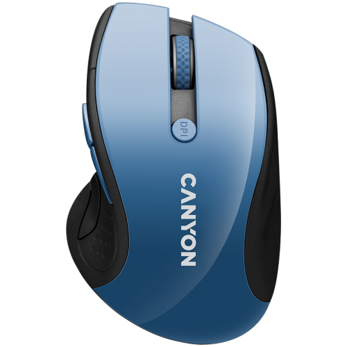 Мишка CANYON 2.4Ghz wireless mouse, optical tracking - blue LED, 6 buttons, DPI 1000/1200/1600