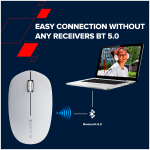 Безжична мишка CANYON MW-04 (CNS-CMSW04W), Bluetooth, 1200DPI, White Безжична мишка CANYON MW-04 (CNS-CMSW04W), Bluetooth, 1200DPI, White