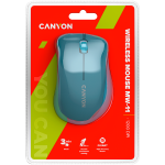 Мишка CANYON MW-11, 2.4 GHz Wireless mouse ,with 3 buttons, DPI 1200, Battery:AAA*2pcs ,Blue Мишка CANYON MW-11, 2.4 GHz Wireless mouse ,with 3 buttons, DPI 1200, Battery:AAA*2pcs ,Blue