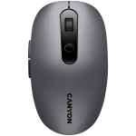 Мишка CANYON MW-9, 2 in 1 Wireless optical mouse with 6 buttons, DPI 800/1000/1200/1500, 2 mode(BT/ 2.4GHz), Battery AA*1pcs, Grey