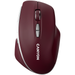 Мишка CANYON mouse MW-21 BlueLED 7buttons Wireless Burgundy Red, CNS-CMSW21BR