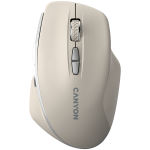 Мишка CANYON mouse MW-21 BlueLED 7buttons Wireless Cosmic Latte