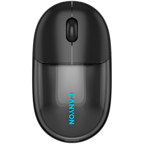 Безжична мишка CANYON mouse OnClick 24 BT/ Wireless Transparent/Black Безжична мишка CANYON mouse OnClick 24 BT/ Wireless Transparent/Black