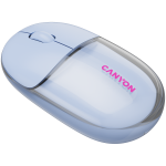 Безжична мишка CANYON mouse OnClick 24 BT/ Wireless Transparent/Blue Безжична мишка CANYON mouse OnClick 24 BT/ Wireless Transparent/Blue