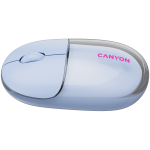 Безжична мишка CANYON mouse OnClick 24 BT/ Wireless Transparent/Blue Безжична мишка CANYON mouse OnClick 24 BT/ Wireless Transparent/Blue
